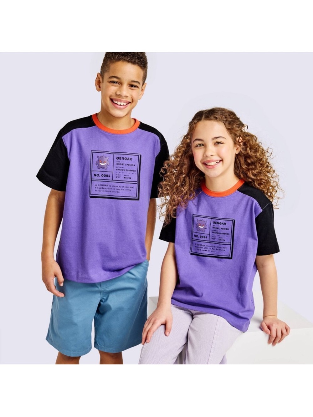 Pokemon x Target Youth Gengar Graphic Short Sleeve Crewneck T Shirt SZ XL New